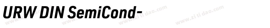 URW DIN SemiCond字体转换